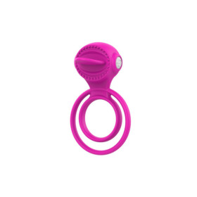 Anneau vibrant à 2 anneaux 1 mode de vibration très extensible rose 